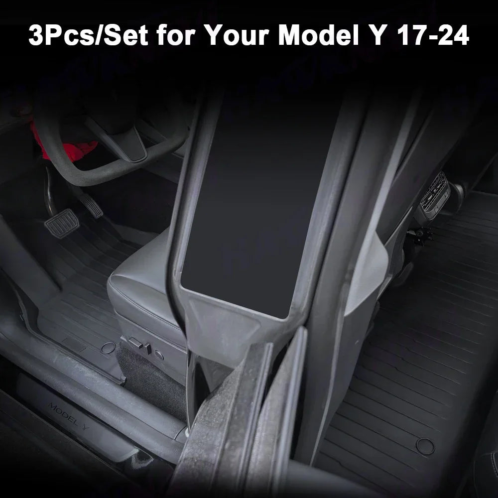 Hawknavi TPE Foot Pads for Tesla Model Y Waterproof Floor Mats Non-slip Model Y Car Interior Accessories - Evallys.com