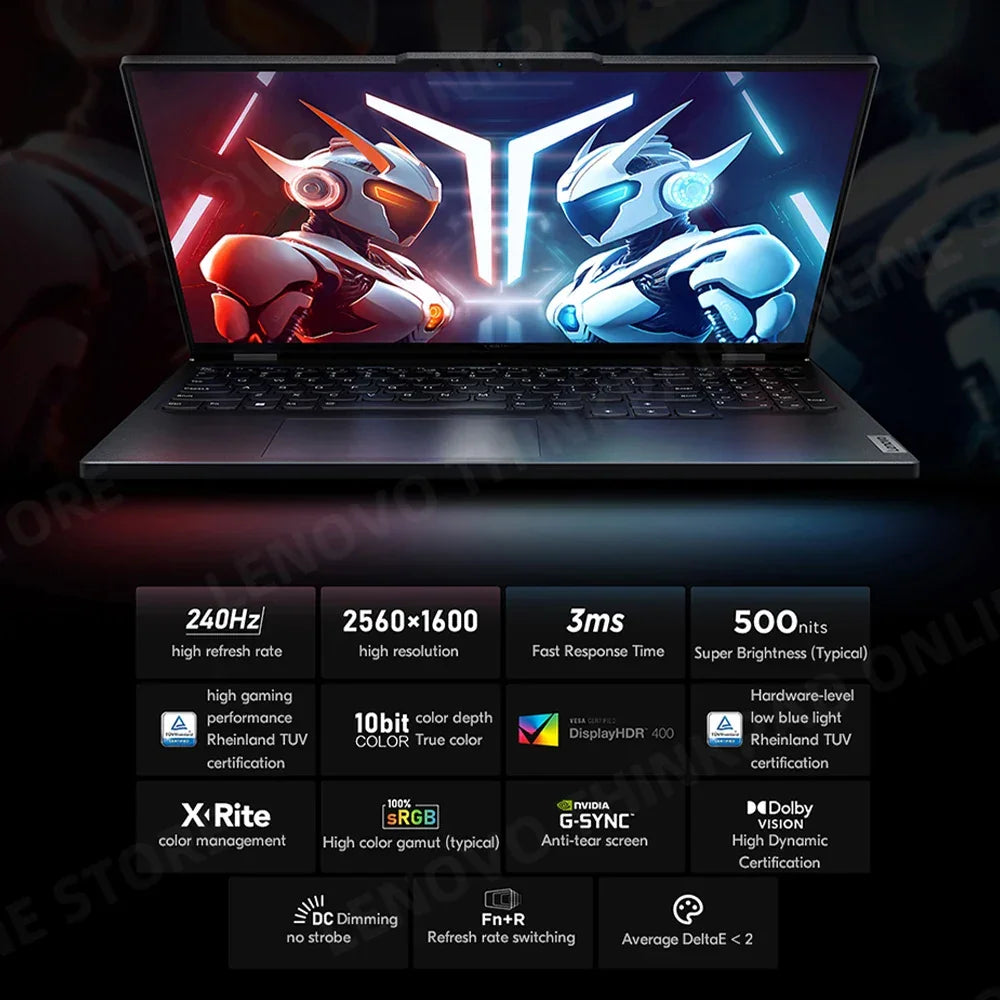 New Lenovo Legion Y9000P Gaming Laptop 13th Intel i9-13900HX/i5-13500HX /32G/1T SSD/NVIDIA RTX 4090/4080 240Hz 16inch Notebook - Evallys.com