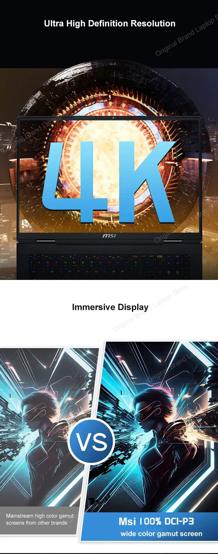 2024 MSI Titan 18 Ultra Gaming Laptop 18 Inch UHD 4K Mini LED 120Hz IPS Screen Notebook i9-14900HX 64GB 2TB RTX4080 Netbook PC - Evallys.com