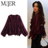 MUJER Ruffle Blouse – Semi Sheer Chiffon Fairy Shirt for Women 2025 - Evallys.com
