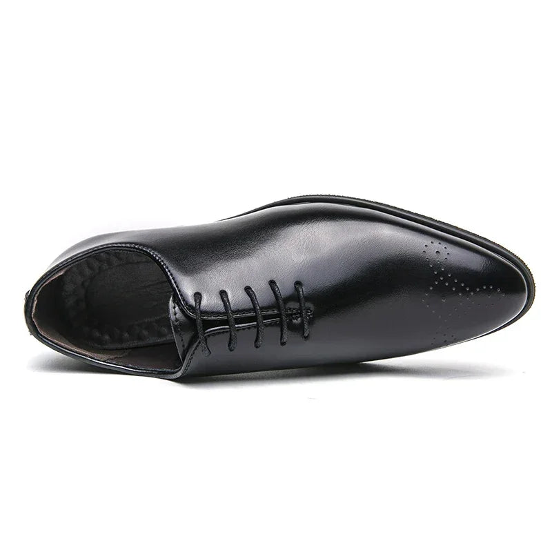 Luxury Men’s Leather Oxford Shoes – Formal Wedding & Office Footwear - Evallys.com