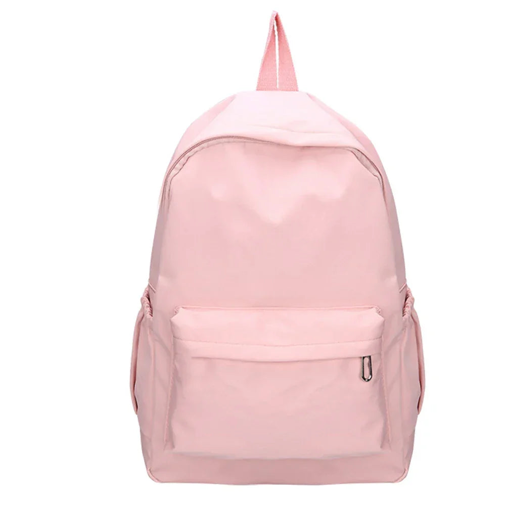 Women’s Large Nylon School Backpack – Preppy Style Travel Bag - Evallys.com