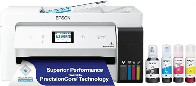 Epson EcoTank ET-15000 Wireless Color All-in-One Supertank Printer with Scanner, Copier, Fax, Ethernet and up to 13 x 19 Inches - Evallys.com