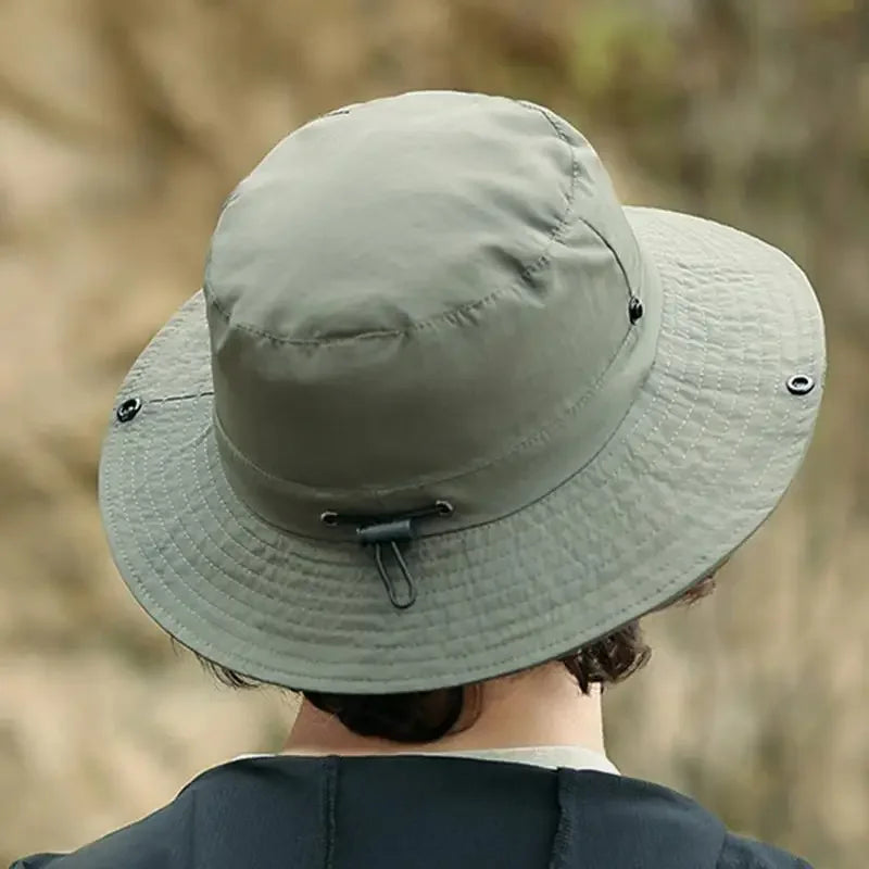 Men’s UV Protection Folding Bucket Hat – Waterproof Outdoor Sun Hat - Evallys.com