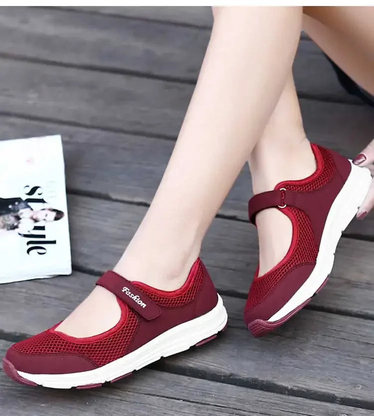 Women’s Lightweight Vulcanized Shoes – Breathable Casual Walking Sneakers - Evallys.com