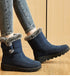 Women's Boots 2024 Trend Winter Shoes For Woman Winter Boots Ankle Low Heels Botas Mujer Waterproof Snow Boots With Fur Shoes - Evallys.com
