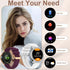Smart Watch For women - 1.32" Touchscreen Fitness Tracker with Wireless Calls, Music Time Display, Step Counting - Evallys.com