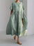 Elegant 3D Printed Women’s Ankle-Length Crewneck Casual Dress - Evallys.com