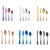 Golden Stainless Steel Cutlery Set Royal European Spoon Fork Complete Tableware Retro Design Dishwasher Safe Elegant Flatware