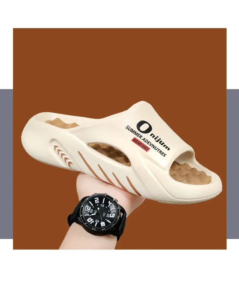 2024 Men’s Massage Slippers – Comfortable EVA Slides for Indoor & Outdoor - Evallys.com