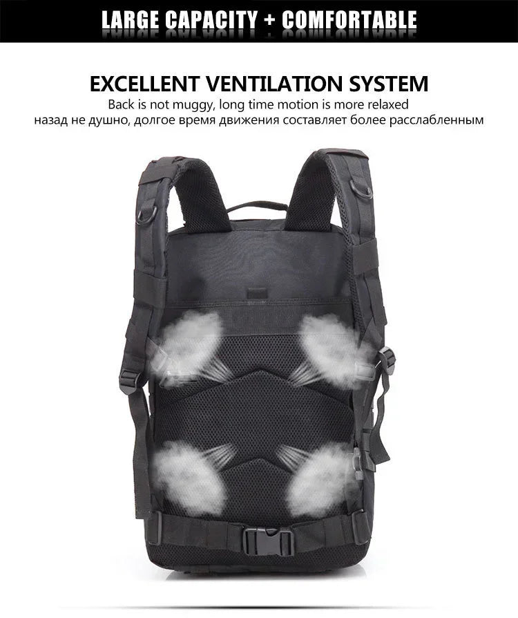 30/50L Tactical Backpack – Outdoor Hiking, Hunting & Survival Gear Bag - Evallys.com