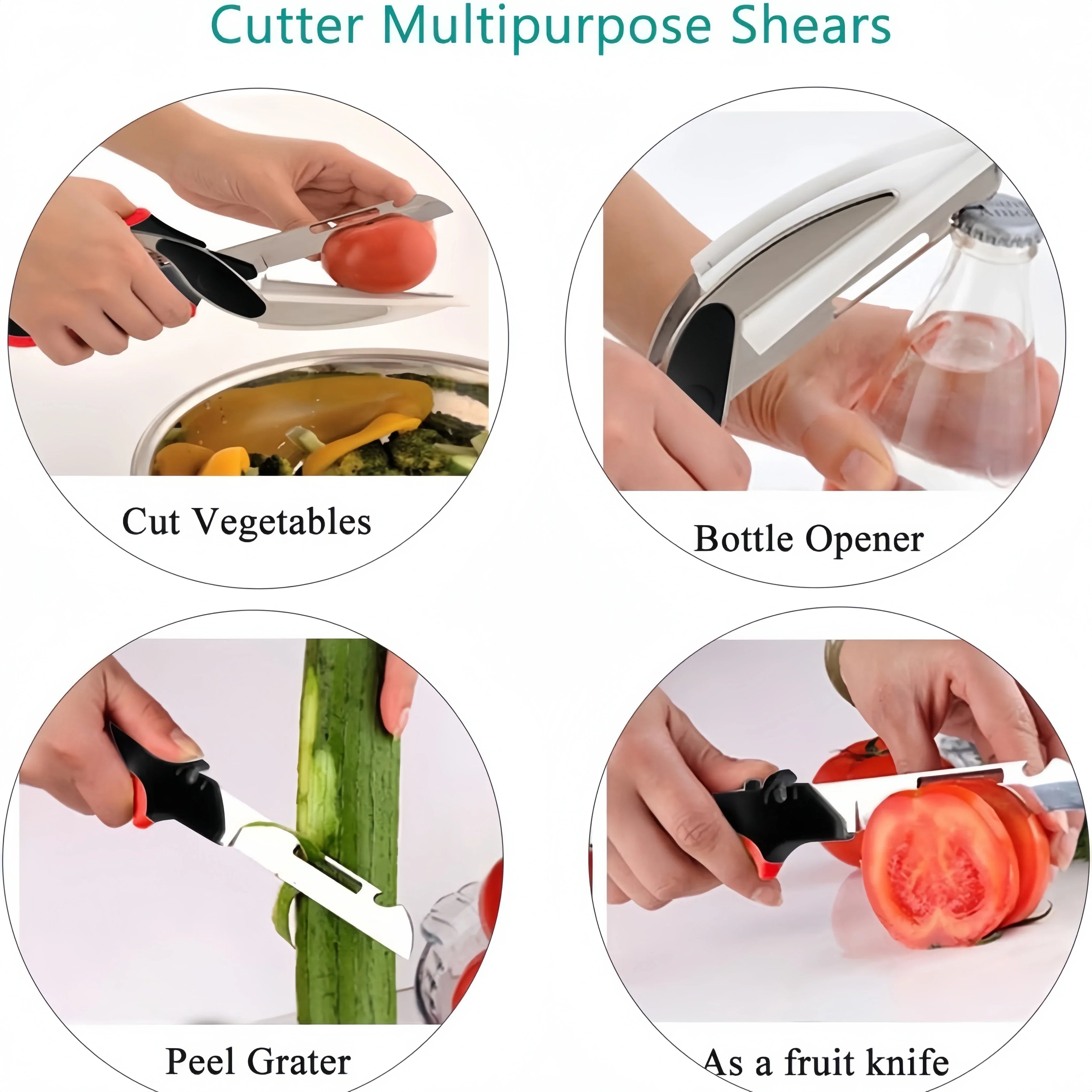 6-in-1 Multi-Functional Scissor Cutting Board – Outdoor BBQ & Kitchen Chopper - Evallys.com