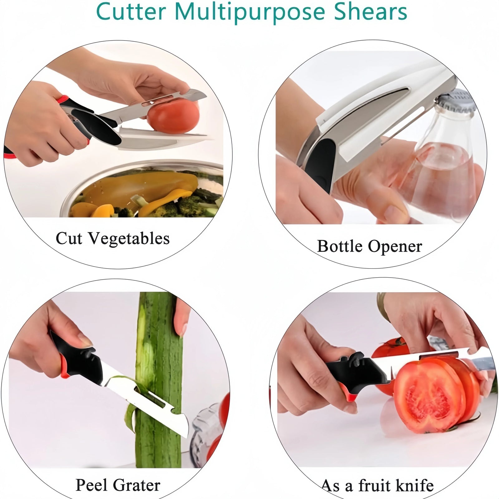 6-in-1 Multi-Functional Scissor Cutting Board – Outdoor BBQ & Kitchen Chopper - Evallys.com