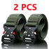 2pcs Versatile Men's Tactical Belts - Durable, Adjustable Design - for Outdoor Hunting & Sports Enthusiasts - Evallys.com