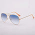 Top Quality Real Glass Lenses Men Women Sunglasses Brand Fashion Pilot Metal Frame Classic Style Outdoor UV400 Sun Glasses - Evallys.com