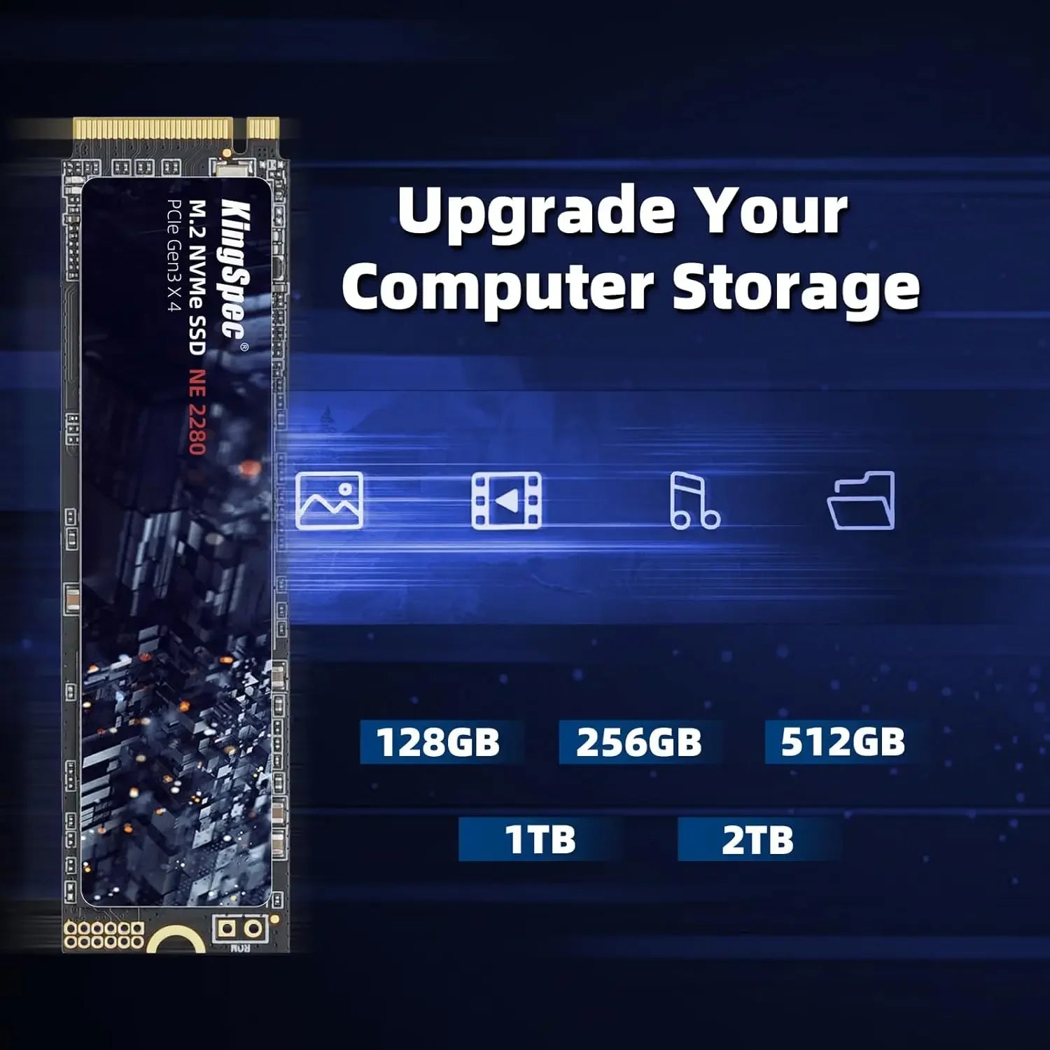 KingSpec M.2 SSD 120GB 256GB 512GB 1TB SSD 2TB hard Drive M2 ssd m.2 NVMe pcie SSD Internal Hard Disk For Laptop Desktop MSI - Evallys.com
