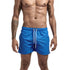 Mens Swim Trunks with Mesh Lining Side Pockets Solid Beach Shorts Quick Dry Lightweight Drawstring Board Shorts Summer Swimwear - Evallys.com