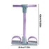 Foot Pedal Resistance Band 6-Tube Elastic Yoga Strap Resistance Band LED Display Bodybuilding Expander Fitness Equipment For - Evallys.com