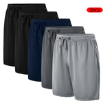 5-piece men's casual shorts with drawstring waistband, breathable fabric, available in multiple colors - ideal choice for summer - Evallys.com