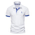 AIOPESON Embroidery 35% Cotton Polo Shirts for Men Casual Solid Color Slim Fit Mens Polos New Summer Fashion Brand Men Clothing - Evallys.com