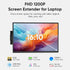 Dopesplay 14.1inch Portable Monitors 1200P FHD IPS Single Dual Second Screen Extender Display For Phone PC Mac 13.3-17" Laptops - Evallys.com