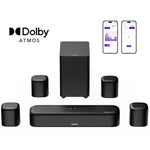ULTIMEA 7.1ch Sound bar for TV with Dolby Atmos&Smart App Control, Home Theater Sound System Bluetooth Speaker with Subwoofer - Evallys.com