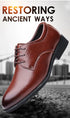 Mens Leather Dress Shoes Men's Formal Social Male Shoe Casual Business Pointed Toe Luxury Party Designer Shoes for Men - Evallys.com