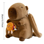 Cute Capybara Plush Backpack Funny Kawaii Doll Fur Bag Cartoon Capybara Shoulder Bag Soft Girl Small Backpack for Girls Children - Evallys.com