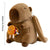 Cute Capybara Plush Backpack Funny Kawaii Doll Fur Bag Cartoon Capybara Shoulder Bag Soft Girl Small Backpack for Girls Children - Evallys.com