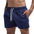 Mens Swim Trunks with Mesh Lining Side Pockets Solid Beach Shorts Quick Dry Lightweight Drawstring Board Shorts Summer Swimwear - Evallys.com