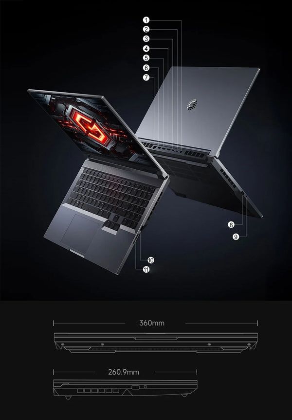XIAOMI Redmi G Pro Gaming Laptop 2024 Intel Core i9-14900HX NVIDIA Geforce RTX 4060 16"Inch 2.5K 240Hz RAM 16GB SSD 1TB Gamer PC - Evallys.com