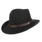 GEMVIE Western Fedora Cowboy Hat – Unisex Wide Brim Sombrero - Evallys.com