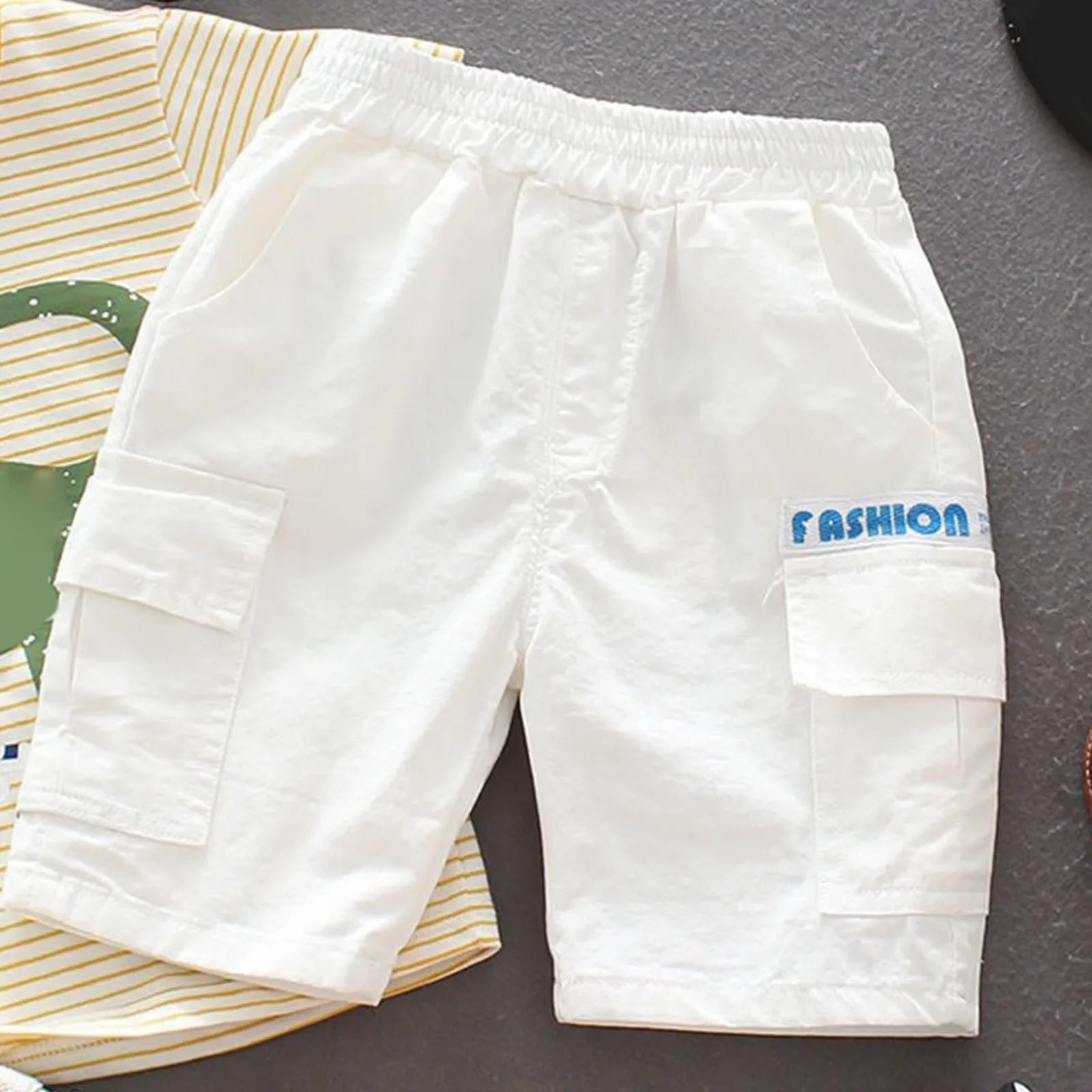 kids toddler baby girls boys print spring summer shorts pocket clothes Boys Girls Thin Breathable Short Pants - Evallys.com