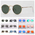Fashion Sunglasses Men Women Eyeglasses Goggles Eyewear Shades Top Quality Round Metal Glass Lenses UV400 Sun Glasses - Evallys.com