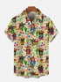 2024 Fashion Men's Hawaiian shirts Mexican Style Colorful Graffiti Art Poster Prints Short Sleeve Shirt Hawaii style clothing - Evallys.com