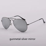 Top Quality Real Glass Lenses Men Women Sunglasses Brand Fashion Pilot Metal Frame Classic Style Outdoor UV400 Sun Glasses - Evallys.com