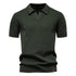 AIOPESON Men's Summer Breathable Polo Shirt Short Sleeve Solid Color Casual Polo Shirts for Men Lightweight Stretch Polo ﻿ - Evallys.com