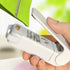 Close-up of a Mini Heat Bag Sealing Machine Package Sealer in use for sealing food bags.