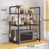 Kitchen Storage Rack Microwave Shelf Condiment Organizer Shelf Multi-Layer Simple Countertop Tidying Shelves Kitchen Accessories