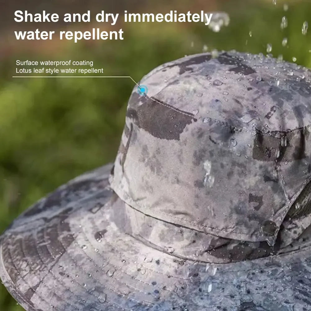 Solar Powered UV Protection Hat – Fan Cooling Wide Brim Cap - Evallys.com