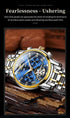 OLEVS Men's Watches Automatic Mechanical Business Wristwatch Waterproof Stainless Steel Strap Watch for Man Skeleton Calendar - Evallys.com