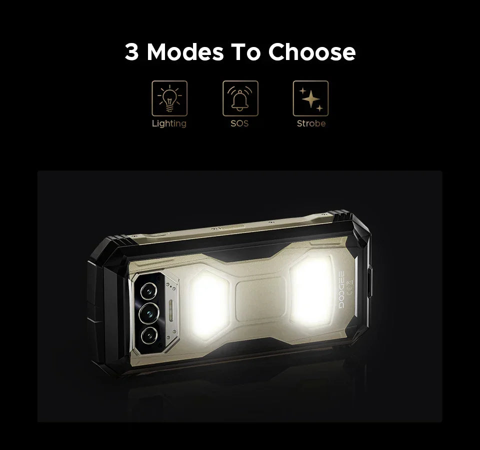 World Premiere DOOGEE V Max S 5G Rugged Phone Dual Camping Lights 22000mAh Battery 24GB(8+16) 256GB 108MP AI Camera Smartphone - Evallys.com