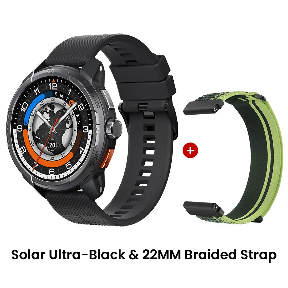 HAYLOU Solar Ultra GPS Smart Watch 1.6” AMOLED Display 60Hz Refresh Rate Bluetooth Calls 5ATM Water Resistance Sports Smartwatch - Evallys.com