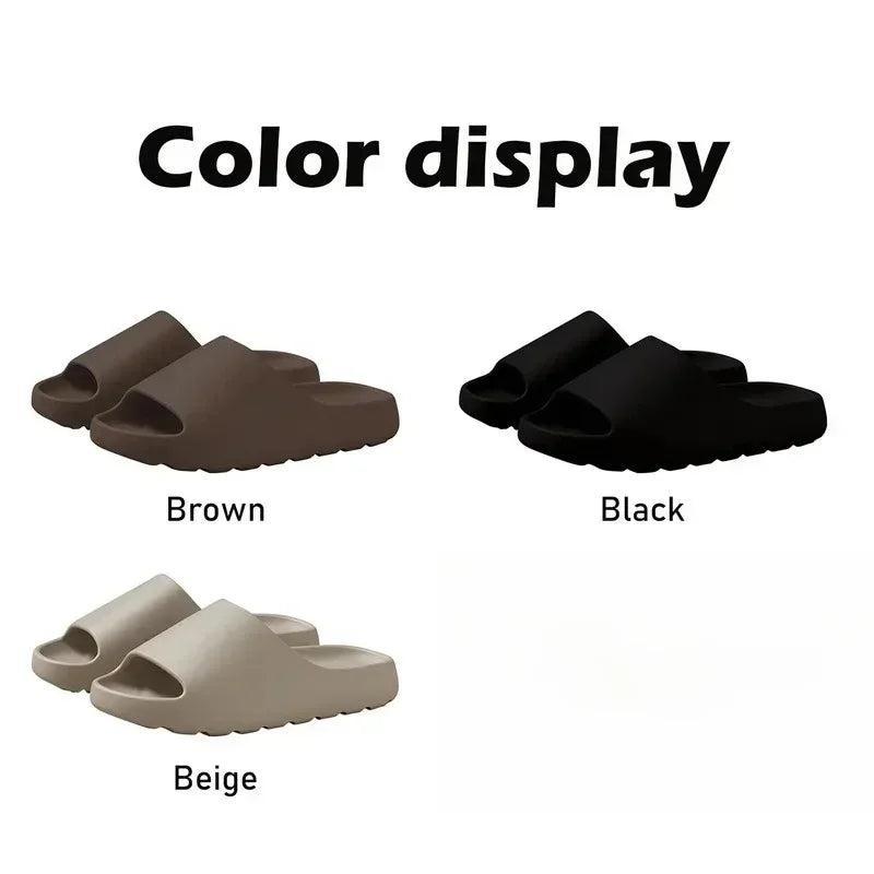 Men’s Cloud Slides – Thick Sole EVA Sandals for Summer Beach & Home - Evallys.com