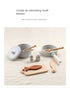 Children's simulation kitchen toys, early education educational toys, wooden simulation pots and pans, food, role-play chef