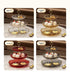 2/3 Tier Fruit Plate Stand Coffee Table Snack Tray Dried Fruit Dessert Plate Bar Counter Display Holder