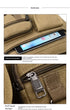 Men’s Canvas Messenger Bag – Multi-Pocket Travel Shoulder Satchel - Evallys.com