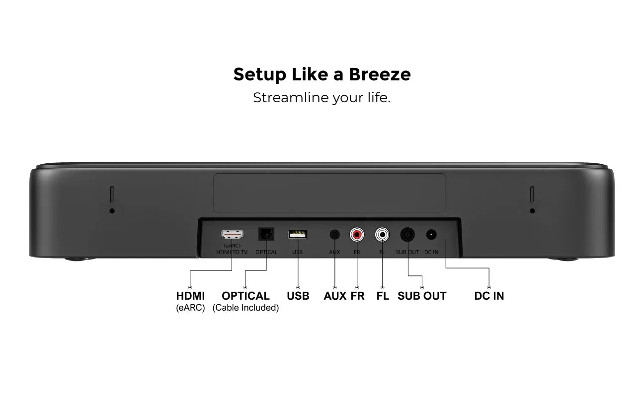 ULTIMEA 7.1ch Sound bar for TV with Dolby Atmos&Smart App Control, Home Theater Sound System Bluetooth Speaker with Subwoofer - Evallys.com