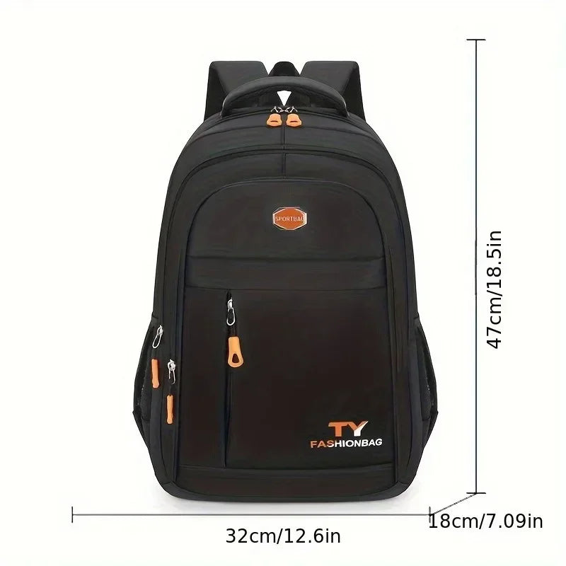 1 Pc Men's Backpack, Large Capacity Waterproof Casual Backpack,Adjustable Computer Backpack - Evallys.com