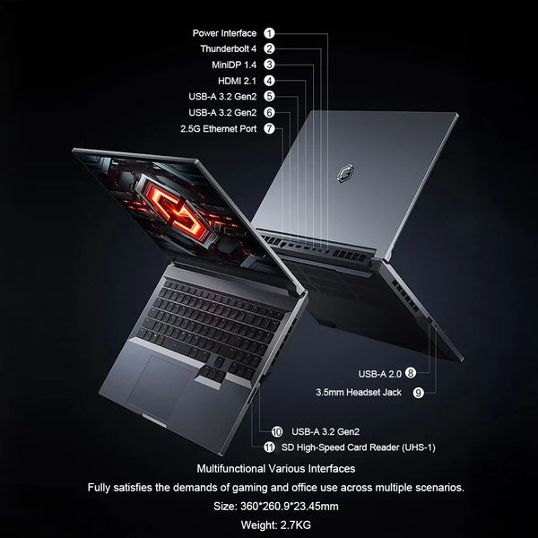 XIAOMI Redmi G Pro Gaming Laptop 2024 Intel Core i9-14900HX NVIDIA Geforce RTX 4060 16"Inch 2.5K 240Hz RAM 16GB SSD 1TB Gamer PC - Evallys.com
